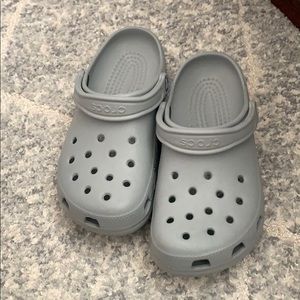 brand new grey crocs